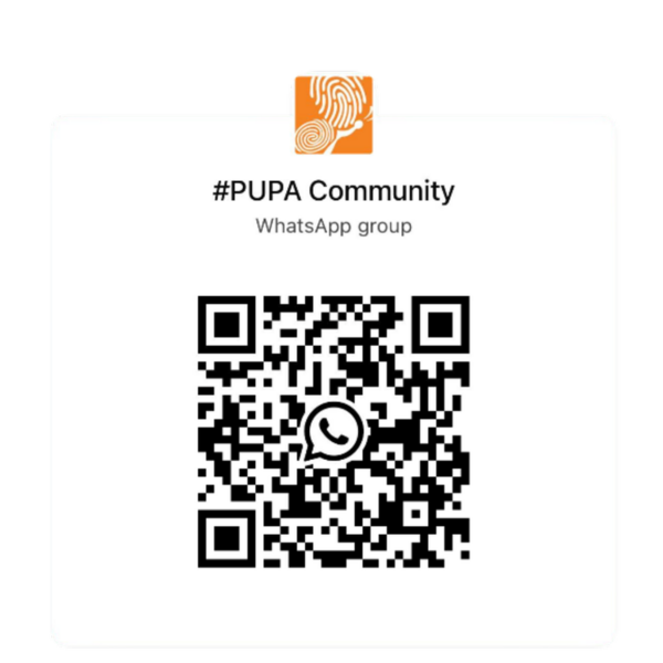PUPA 커뮤니티 WhatsApp 그룹 가입 QR 코드
